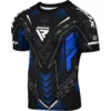Rash Guard Kompresivna majica RDX IMMAF Plava - Slika 2