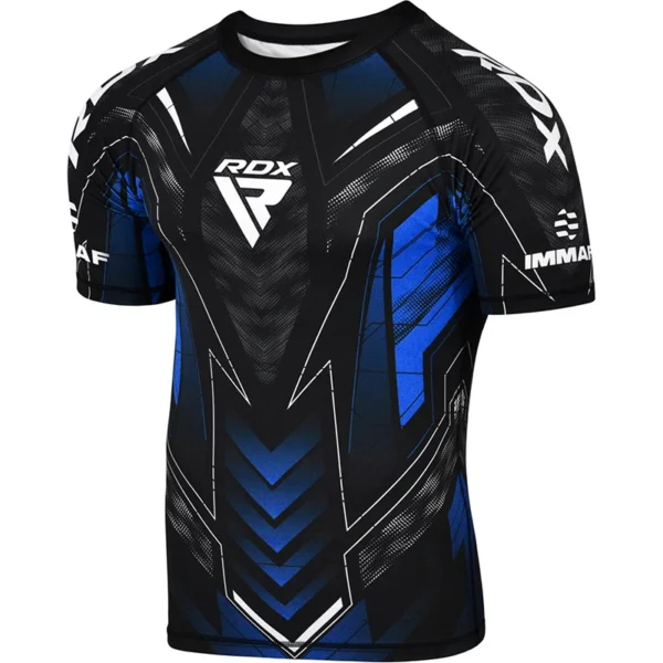 Rash Guard Kompresivna majica RDX IMMAF Plava - Image 2