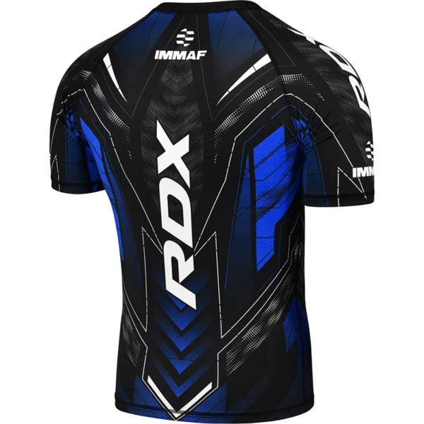 Rash Guard Kompresivna majica RDX IMMAF Plava - Image 3