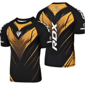 Rash Guard Kompresivna majica RDX IMMAF Zlatna
