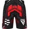 MMA No GI RDX IMMAF Šorts Crveni - Slika 3