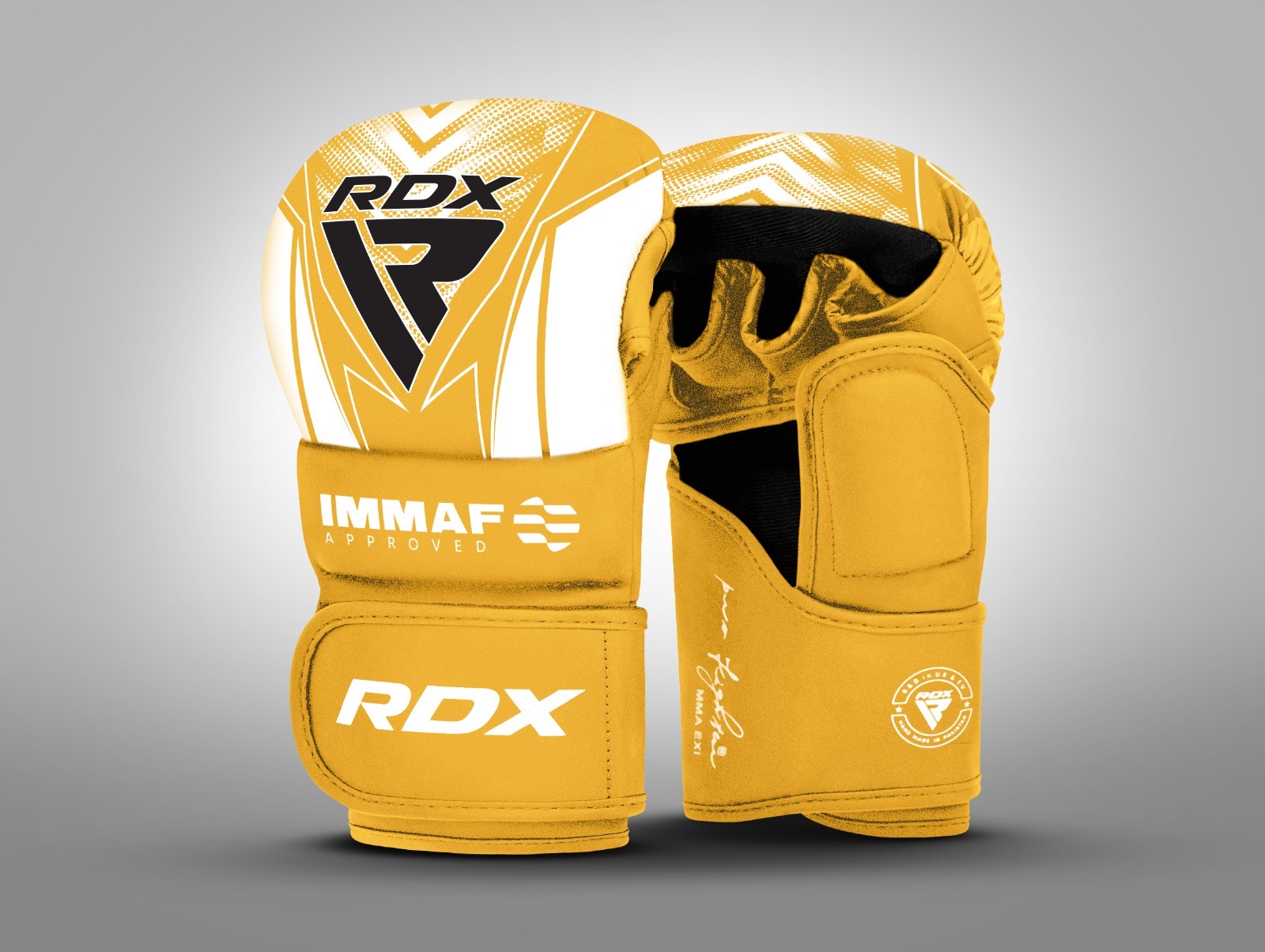MMA Rukavice za sparing RDX IMMAF Žute