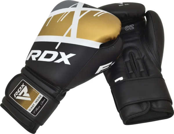 RDX F7 Ego Bokserske rukavice Gold 12oz - Image 3