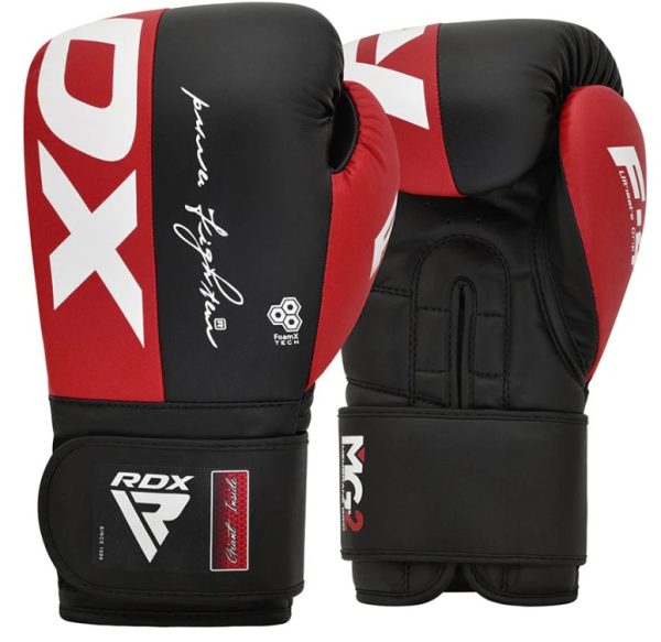 RDX F4 Bokserske sparing Rukavice Crvene 12oz