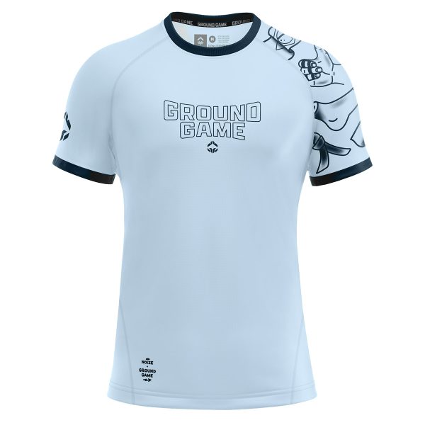 Ground game Jiu Jitsu is Calling x Noize rashguard za MMA kratki rukav – prednja strana
