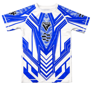 RDX IMMAF rash guard kompresivna majica plava prednja strana