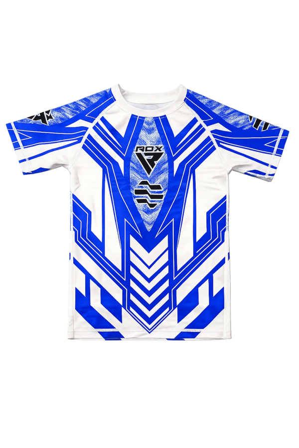 RDX IMMAF rash guard kompresivna majica plava prednja strana